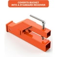 thumbnail image 2 of OUYAWEI Récepteur d'Attelage de Remorque à Pince de 2 Pouces Connexion de Remorquage Pratique pour Camions Grands Véhicules Commerciaux Pince Fiable Sans Perçage Requis, Orange, 2 of 8