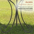 thumbnail image 6 of Alpine Corporation 22" x 24" x 36" Decorative Metal Birdbath Bowl on Stand, Rustic, 6 of 12