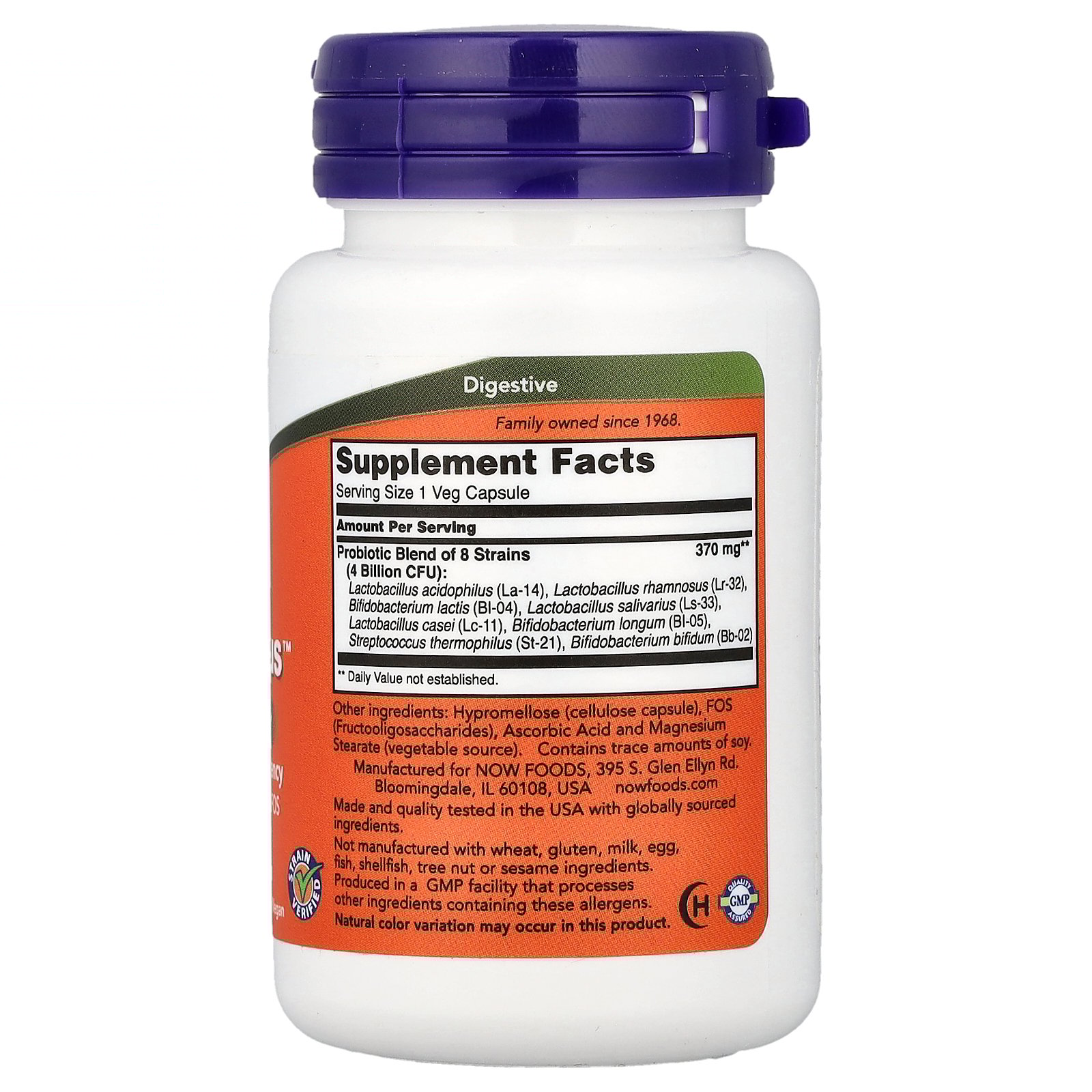 thumbnail image 5 of Gr8-Dophilus by Now Foods 60 Vegetarian Capsules, 5 of 5