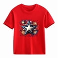 thumbnail image 1 of Odeerbi Chicos Niñas 4 de Julio Camiseta Manga Corta Día de La Independencia Camiseta Gráfica, 1 of 7