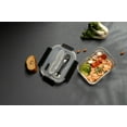 thumbnail image 3 of GENICOOK Rectangle Borosilicate Glass Container with Stainless Steel Utensils, 35.5oz, Microwavable, 3 of 3