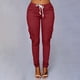 thumbnail image 4 of Moda Mujer Tallas Grandes Cordón Casual Sólido Elástico Cintura Bolsillo Pantalones Sueltos Odeerbi  ODB-6, 4 of 9