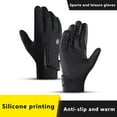 thumbnail image 2 of Winter Touch Screen Warm Gloves for Cycling, Premium Thermal Windproof Gloves, Outdoor Sports, Gray, Small, 2 of 14