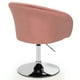 thumbnail image 5 of Silla de Tocador Moderna Costway de Terciopelo Ajustable Giratorio 360 Grados Rosa, 5 of 5
