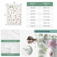 thumbnail image 6 of Spring Floral Balloon Curtains for Windows, Bedroom Curtains 54 Inch Length, Pink Flowers Sage Green Plaid Pastoral Tie Up Curtains Panels Thermal Insulated Bathroom Curtains Window 42"x54", 6 of 8