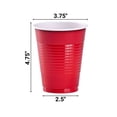thumbnail image 4 of Disposable, Solid Color, Durable Party Dimensions Plastic Cups in Red, 18 oz: Ideal for Parties, Events, and Everyday Beverage Needs:400CT, 4 of 4