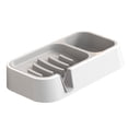 thumbnail image 2 of Cadancy Self Draining Soap Dish for Bathroom Kitchen Sink, Silicone Soap Saver with Drainage Tray, Waterproof Shower Countertop Holder Non Slip Rack Home Accessory, 2 of 6