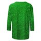 thumbnail image 4 of Fiudx Ofertas Flash Del Día Solo En Línea Blusa Holgada con Cuello Redondo Retro y Manga Tres Cuartos a La Moda para Mujer, 4 of 5