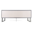 thumbnail image 5 of Modrest Splendor - Grey High Gloss Slatted Buffet, 5 of 9