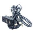 thumbnail image 4 of Milaget Black USB AUX Adapter Socket Car Charging Dashboard Mounted Extension Cable, 4 of 8