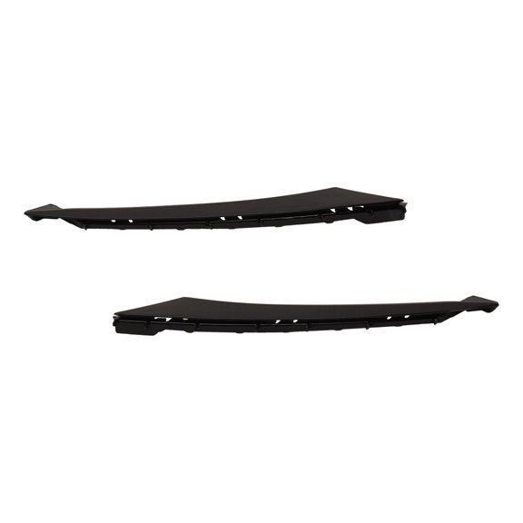 KarParts360 For Honda Accord 2018 2019 2020 Bumper Cover Molding Driver And Passenger Side | Pair | Front | Upper | CAPA Certified | Painted Black | Headlight Lower Filler | For HO1046106C, HO1047106