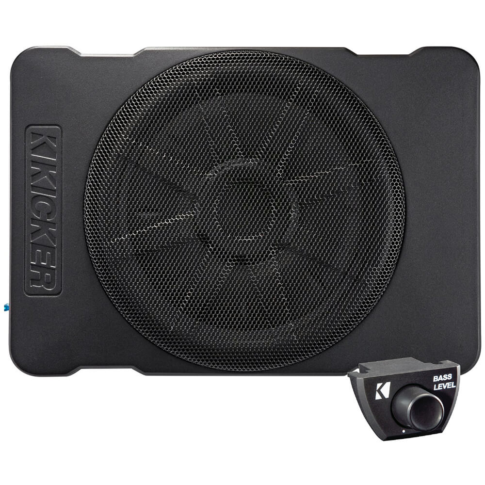 Kicker Hideaway Series 10 Inch Compact Powered Subwoofer with 180 Watt