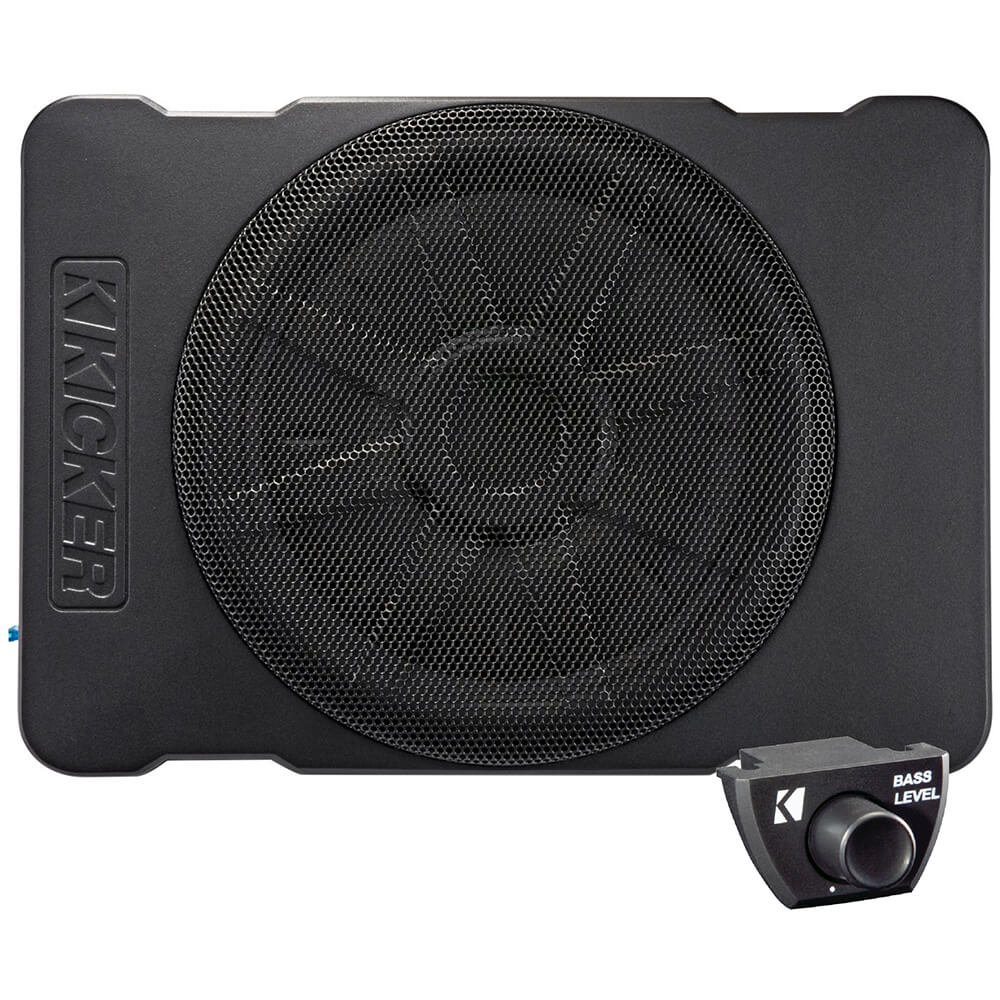 Kicker Hideaway Series 10 Inch Compact Powered Subwoofer with 180 Watt Amplifier