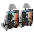 thumbnail image 2 of WOBOGO Lonely Woman Backseat Car Organizer Footed Universal Car with Touch Screen Tablet Holder Rear Seat Protector, 2 of 7