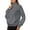 Dark Gray, variant on Hoodies for Women Cheap Fall Winter Loose Fit Mock Neck Long Sleeve Kimono Off the Shoulder Half Zip Plain Leisure Cotton Pullover Top(Blue,L)