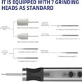 thumbnail image 4 of Engraving Pen with 7 Heads, Engrave 50+ Surfaces Engraving Pens, Electric Mini Engrave Pen with 7 Heads, Anti-Misoperation Protection Memory Speed Settings (1PC), 4 of 7