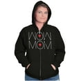 thumbnail image 4 of Wow Mom Cute Mothers Day Hearts Womens Plus Size Graphic Zipper Hoodie Brisco Brands 2X, 4 of 5
