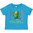 thumbnail image 3 of Inktastic Funny Peace Love Pickleball Girls Toddler T-Shirt, 3 of 5