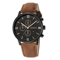 thumbnail image 4 of Reloj de negocios para hombre Reloj de cuarzo de Ginebra para tiempo libre para hombre Calendario con reloj, 4 of 6