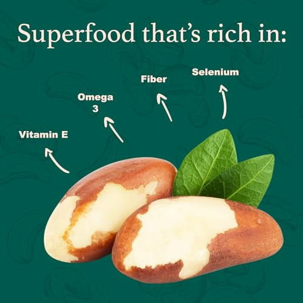 Raw Brazil Nuts -64 oz -Distinct and Superior to Natural No Herbicides or Pesticides No PPO Non GMO I'M A NUT