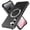 Black, variant on ELEHOLD Case for Samsung Galaxy S25, Shockproof Magnetic Matte Phone Case with Ring Stand,Clear