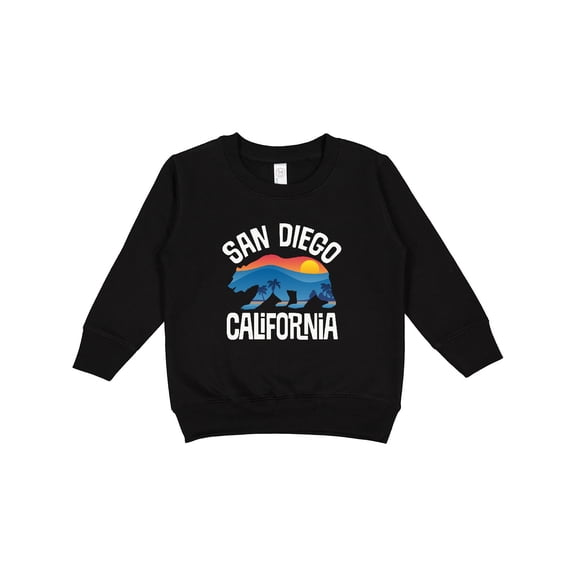 Inktastic San Diego California Bear Sunset Toddler Sweatshirt