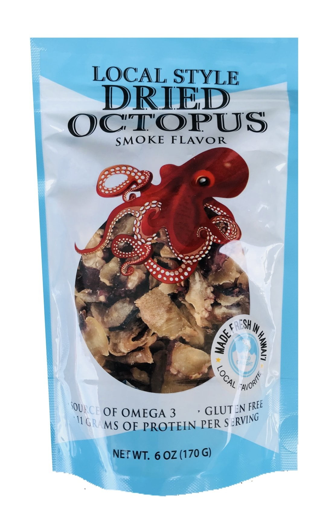 Hilo Fish Co. Local Hawaiian Style Smoke Flavor Dried Tako Octopus