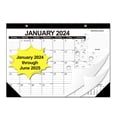 thumbnail image 3 of opvise Calendar 2024-2025 Multifunctional English Calendar Beautiful Durable 365 Day Countdown Desktop Calendar Black B, 3 of 8