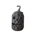 thumbnail image 2 of AZXY Tall Black Woven Pumpkin Ornament, Halloween Decorations Indoor, Halloween Party Decor, Home Office Tabletop Decor, Braided Jack O Lantern Halloween Decor for Holiday Desktop Display, 2 of 5