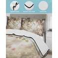 thumbnail image 4 of Quilts Twin XL Size, Pink Rose Spring Floral Soft Comforter Bedding Set for Bed, Summer Roses Flowers Farmhouse Lightweight Quilted Bedspread with Pillow Cover(2 Pieces) for All Season, 68x98 Inch, 4 of 6