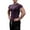 Purple, variant on Hpapadks Men's Shirts Fitness Wear Crew Neck Trainer Sports High Stretch Tight Blouses Slim Fit Dress Shirts for Men Black L