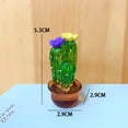 thumbnail image 3 of Juego de 4 cactus transparentes hechos a mano hermosos cactus suculentos para fiestas, bodas, spa, hogar, decoración de coche, regalos TUNC Sencillez, 3 of 5