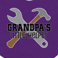 thumbnail image 4 of Inktastic Grandpa Little Helper Boys Baby Bib, 4 of 4