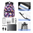 thumbnail image 6 of Haiem Skull colorful mushroom rainbow Lightweight Backpack for School, Classic Basic Water Resistant Casual Daypack for Travel with Bottle Side Pockets, 6 of 8
