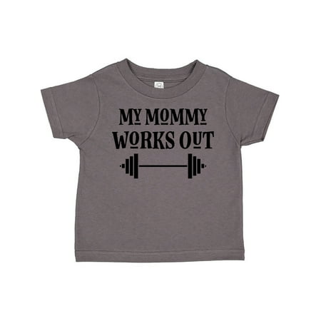 

Inktastic Exercise My Mommy Works Out Gift Toddler Boy or Toddler Girl T-Shirt