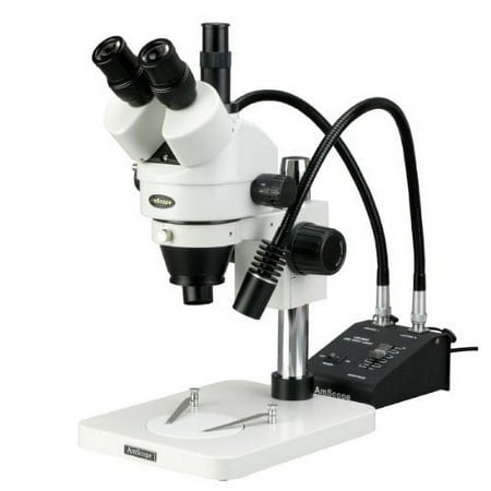 AmScope SM-1TSZZ-L6W Professional Trinocular Stereo Zoom Microscope  WH10x and WH20x Eyepieces  3.5X-180X Magnification price history on PriceWatchPro
