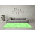 thumbnail image 3 of Ahgly Company Indoor Square Solid Green Modern Area Rugs, 3' Square, 3 of 4