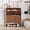 Walnut, variant on Shoe Cabinet Storage with 2 Flip Drawers, Modern Freestanding Organizer with Side Hooks, Narrow Shoe Rack Cabinet for Entryway, Hallway, Walnut