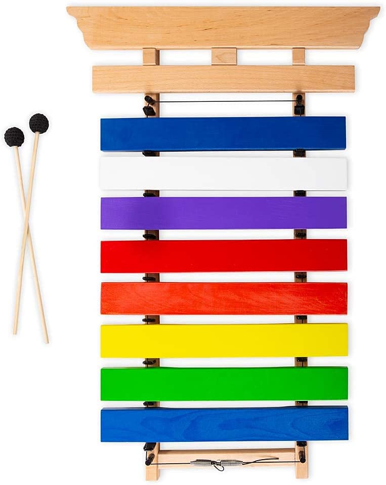 Jumbo 3Foot Colorful Wooden Chime WallHanging Xylophone with Two