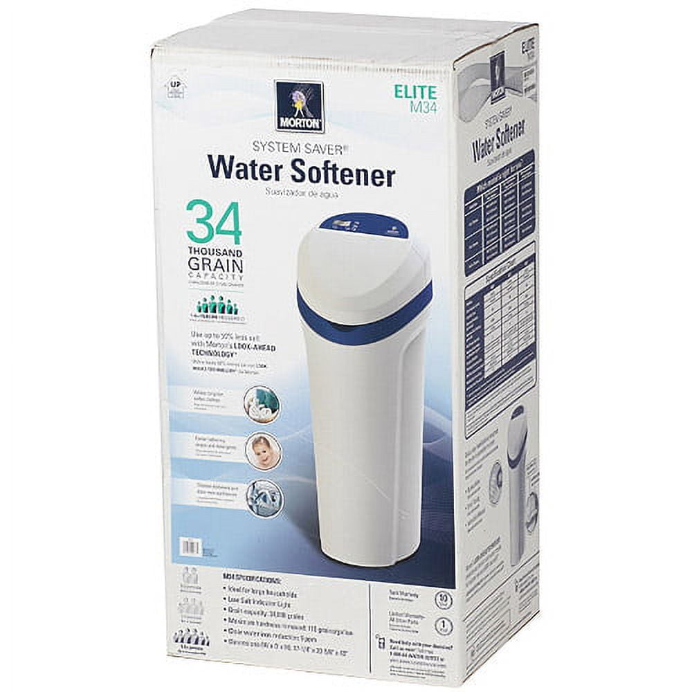 Morton System Saver Demand Water Softener, 34,000 grain, MSD34C