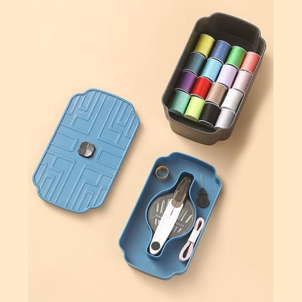 Organizador de accesorios de , organizador de suministros de para agujas, tijeras, cinta , (accesorios incluidos) Azul BLESIY organizador de costura