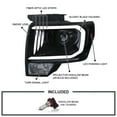 thumbnail image 3 of Spec-D Tuning Black Smoke Projector Headlights w/ LED Tube Compatible with 2009-2014 Ford F150, Left + Right Pair Headlamps Assembly, 3 of 5