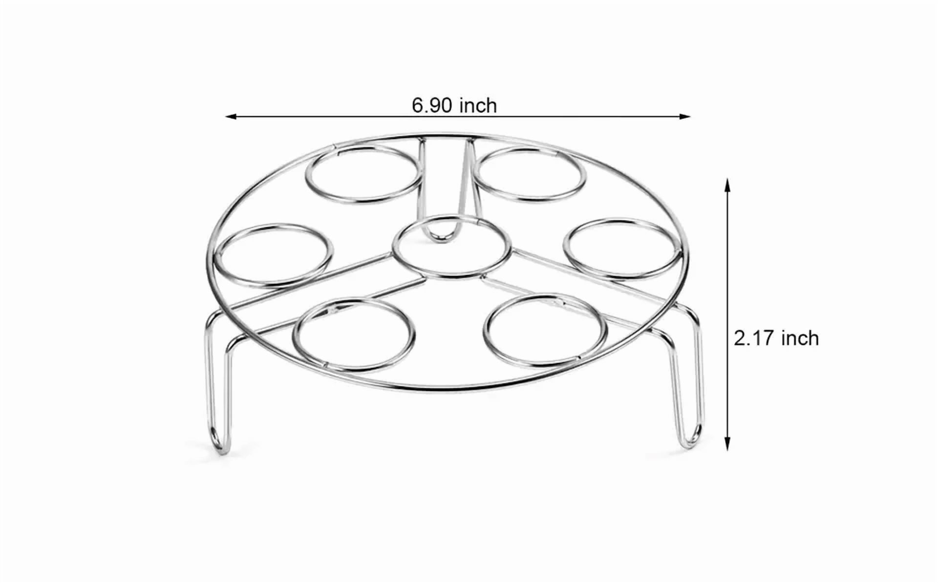 Egg Rack Steamer With Dish Plate Egg Clamp For Instant Pot 5,6,8Qt Pressure Cook