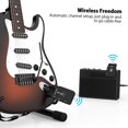 thumbnail image 4 of Wireless Guitar System 2.4G Rechargeable 6 Channels Audio Transmitter Receiver for Electric Guitar Bass, 4 of 7