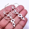 thumbnail image 2 of Iolite Designer Handmade 925 Sterling Silver Earring 2.34" E_9204_229_37, Gemstone Silver Jewelry, New Year Sale, Valentin's Day Gift, 2 of 2