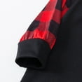 thumbnail image 7 of Penkiiy Family Christmas Pjs Matching Sets Parent-child Attire Christmas Suits Patchwork Plaid Printed Homewear Round Neck Long Sleeve Pajamas Two-piece Sets Black Christmas Pajamas 10-11 Years, 7 of 7