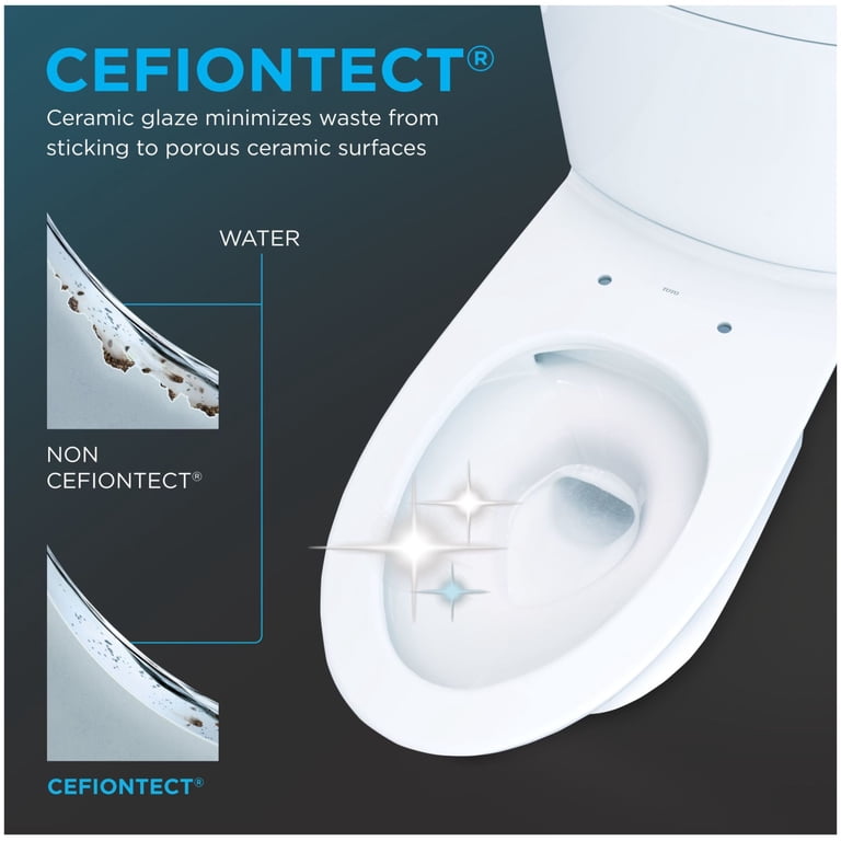 Toto Ms646124cemfgn Aquia Iv 0.9 / 1.28 Gpf Dual Flush One Piece 