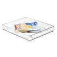 thumbnail image 4 of Plastic Refrigerator and Freezer Storage Organizer Tray with Handle for Kitchen, Pantry, Shelf, Counter, BPA-Free, 14.5" x 12" x 2", Clear, 4 of 6