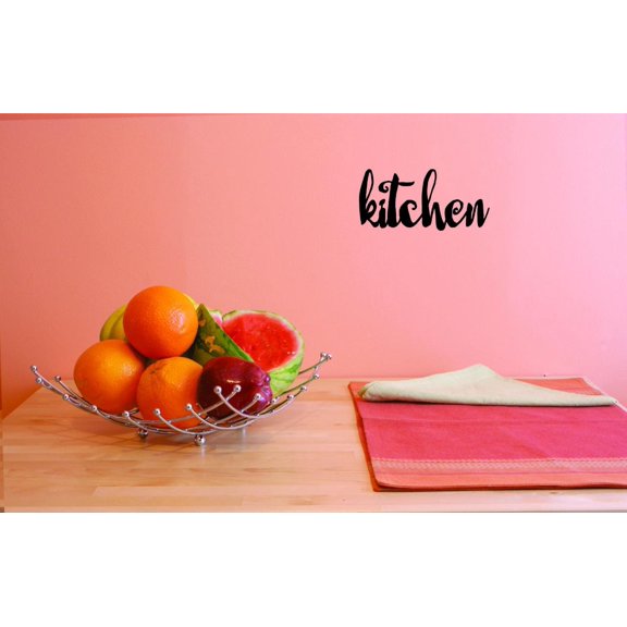 Custom Decals Kitchen Wall Art Size: 16 X 40 Inches Color: Black