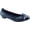 Black Leather, variant on Women's Ros Hommerson Tasha Ballet Flat Navy Leather 8 N